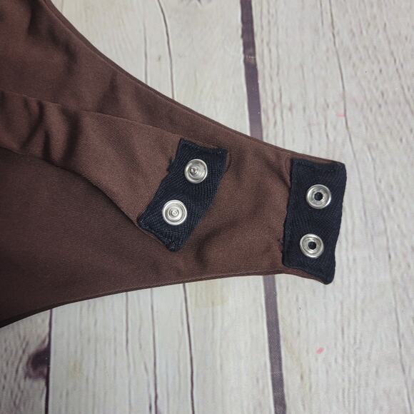 Klassy Network Brown One Piece Swimsuit - Picture 4 of 4